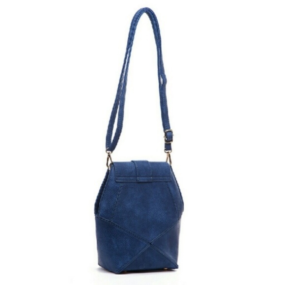 CLEARANCE! Pink Haley Frida Crossbody in Blue - Picture 3 of 6